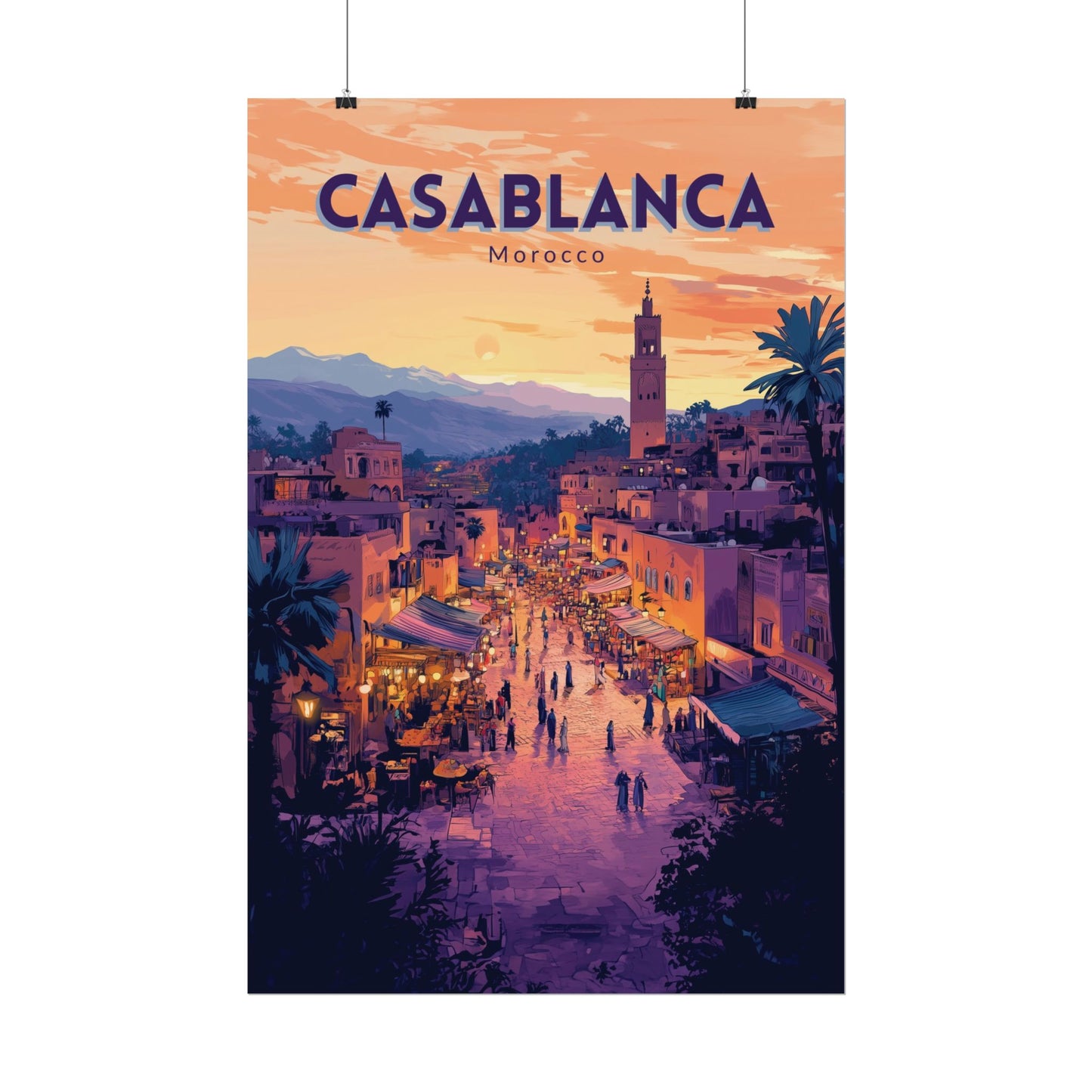 🇲🇦 Casablanca - Morocco | Poster
