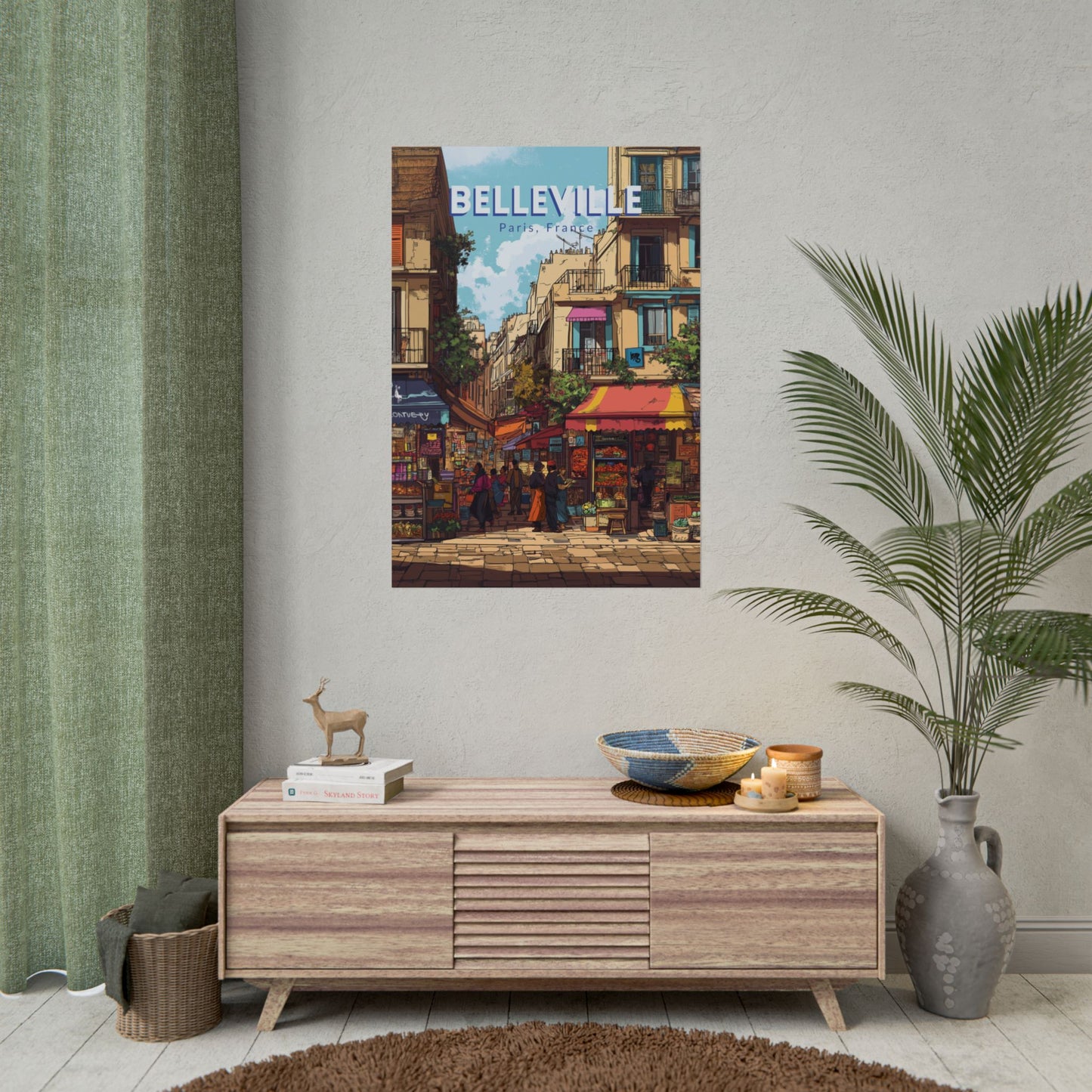 🇫🇷 Belleville, Paris - France | Poster