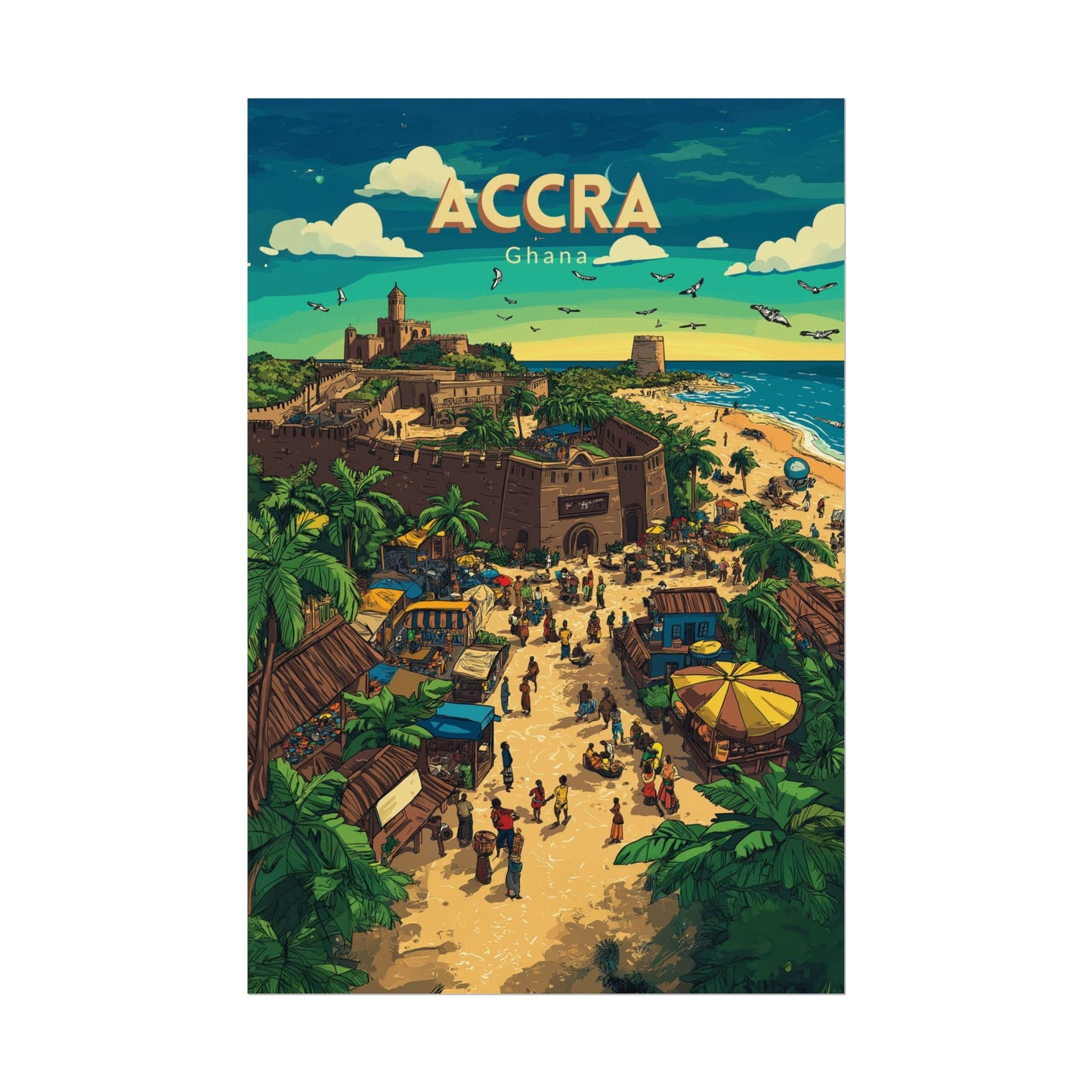 🇬🇠Accra - Ghana | Poster