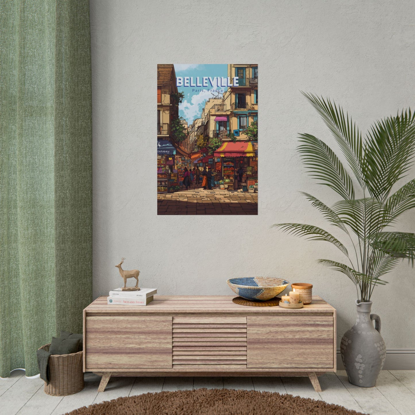 🇫🇷 Belleville, Paris - France | Poster
