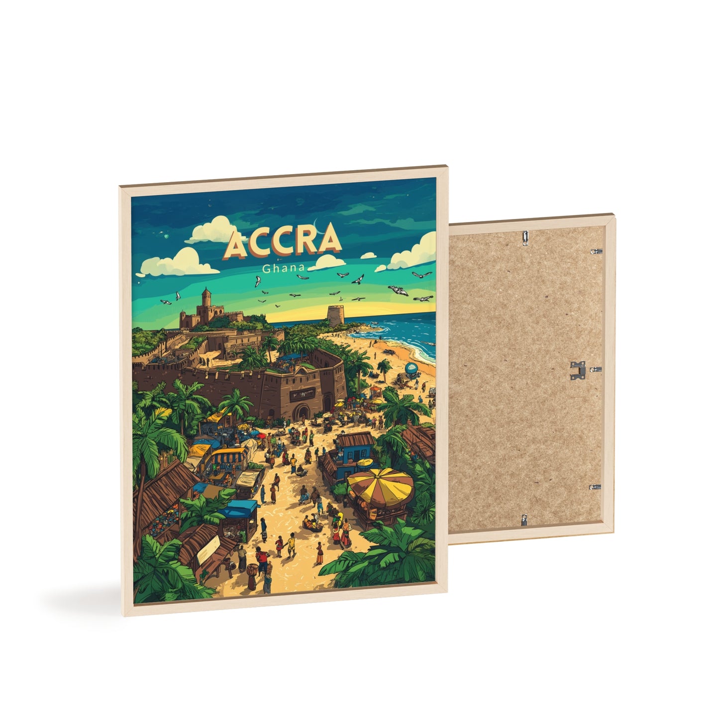 🇬🇭 Accra - Ghana ｜ Poster [FRAMED]