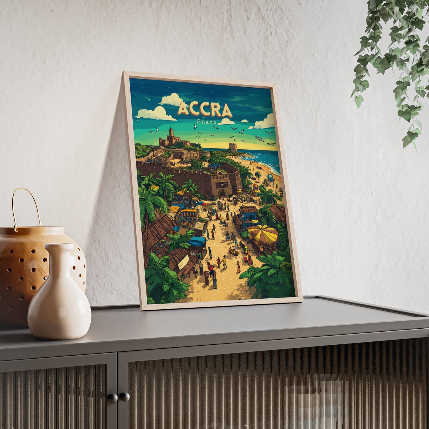 🇬🇭 Accra - Ghana ｜ Poster [FRAMED]