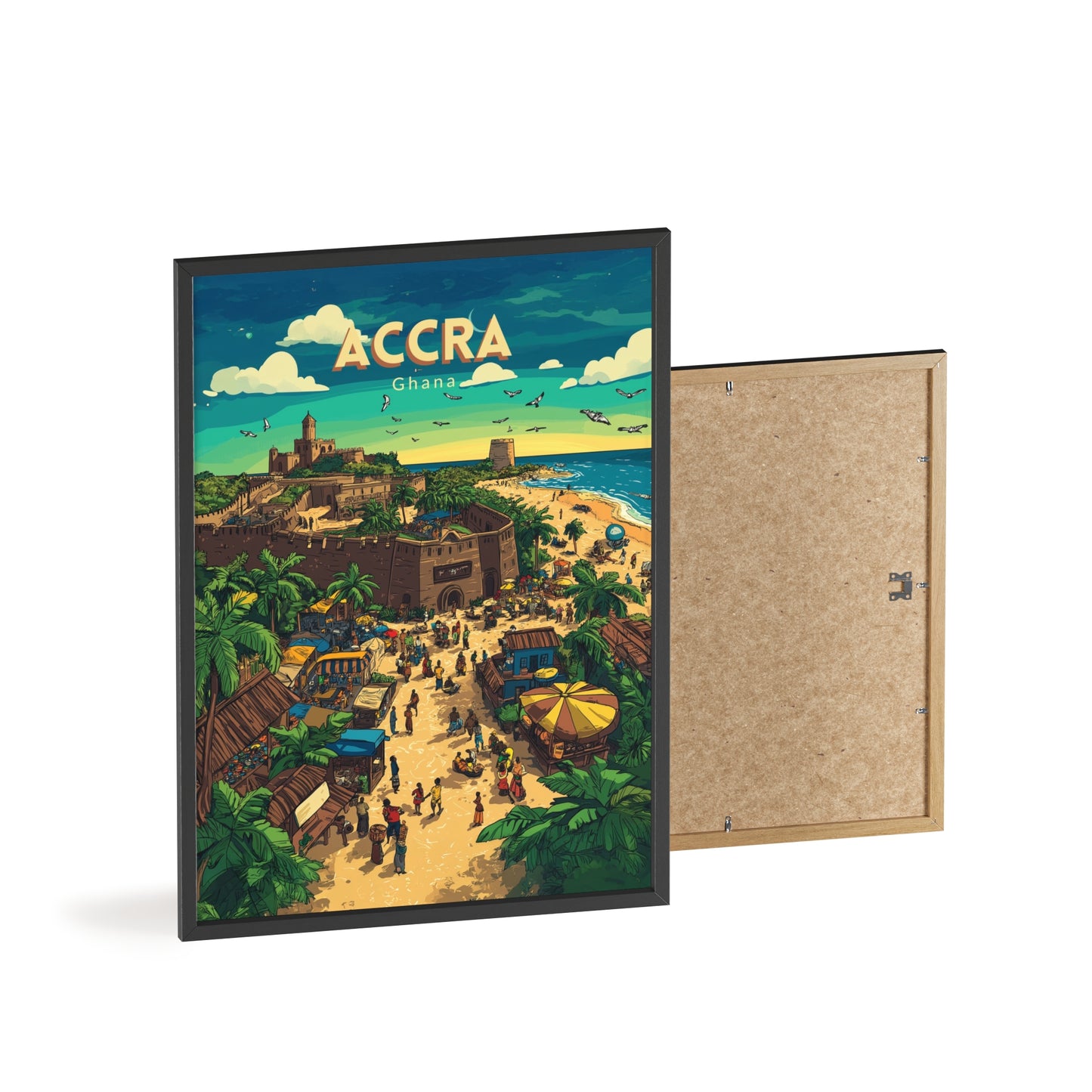 🇬🇭 Accra - Ghana ｜ Poster [FRAMED]