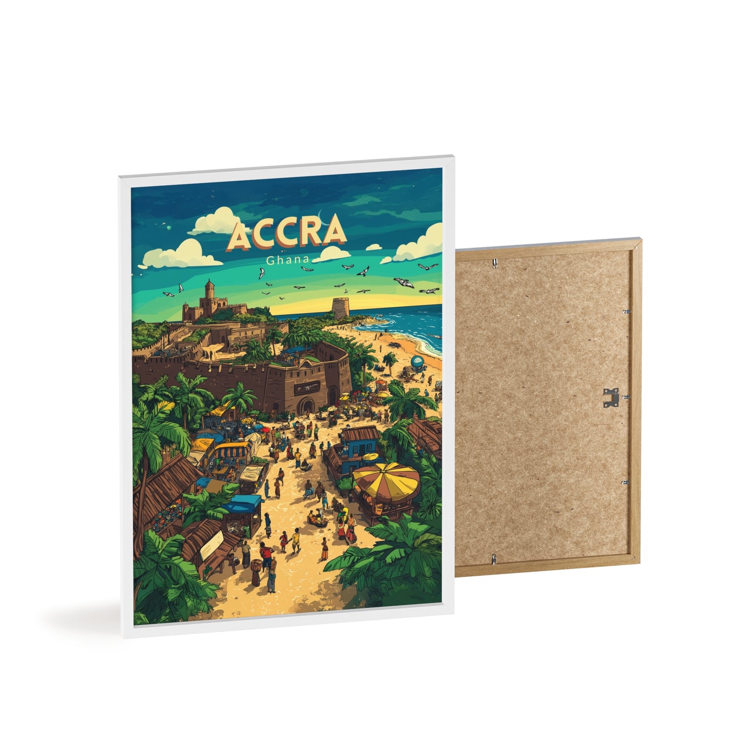 🇬🇭 Accra - Ghana ｜ Poster [FRAMED]