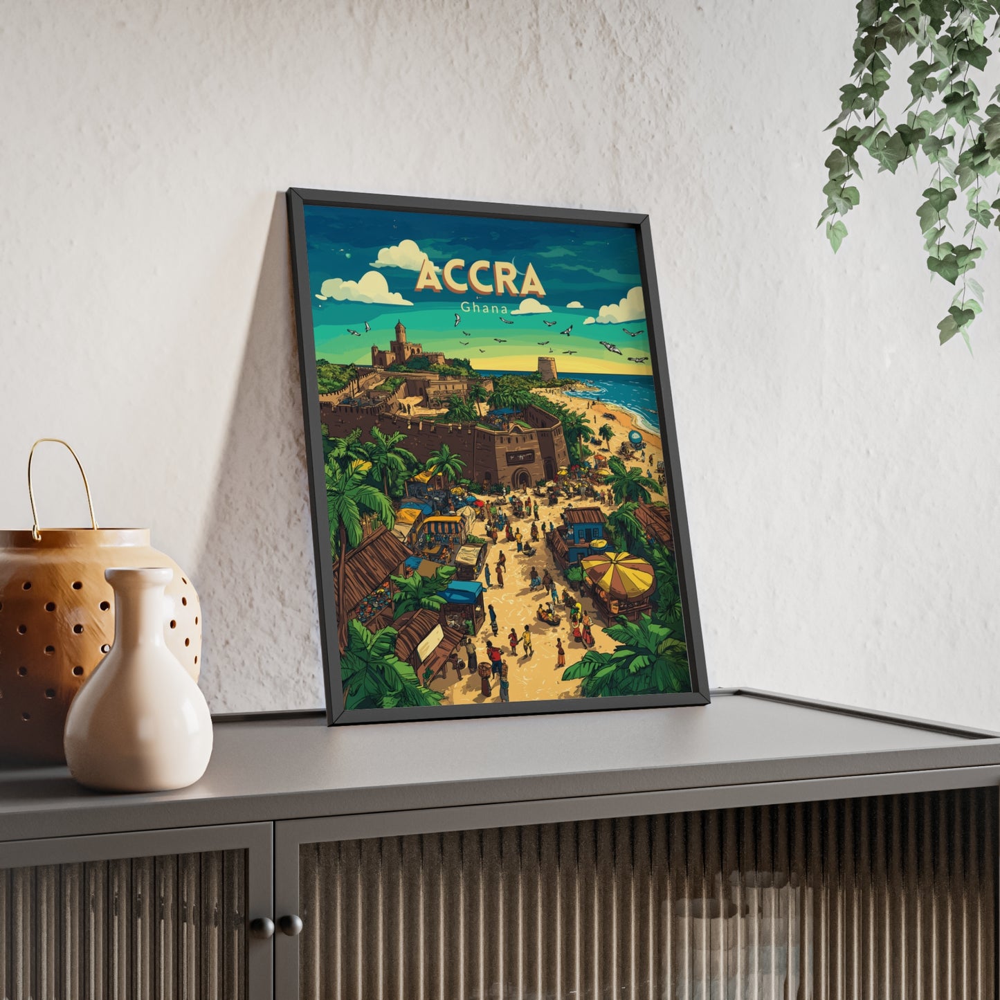 🇬🇭 Accra - Ghana ｜ Poster [FRAMED]
