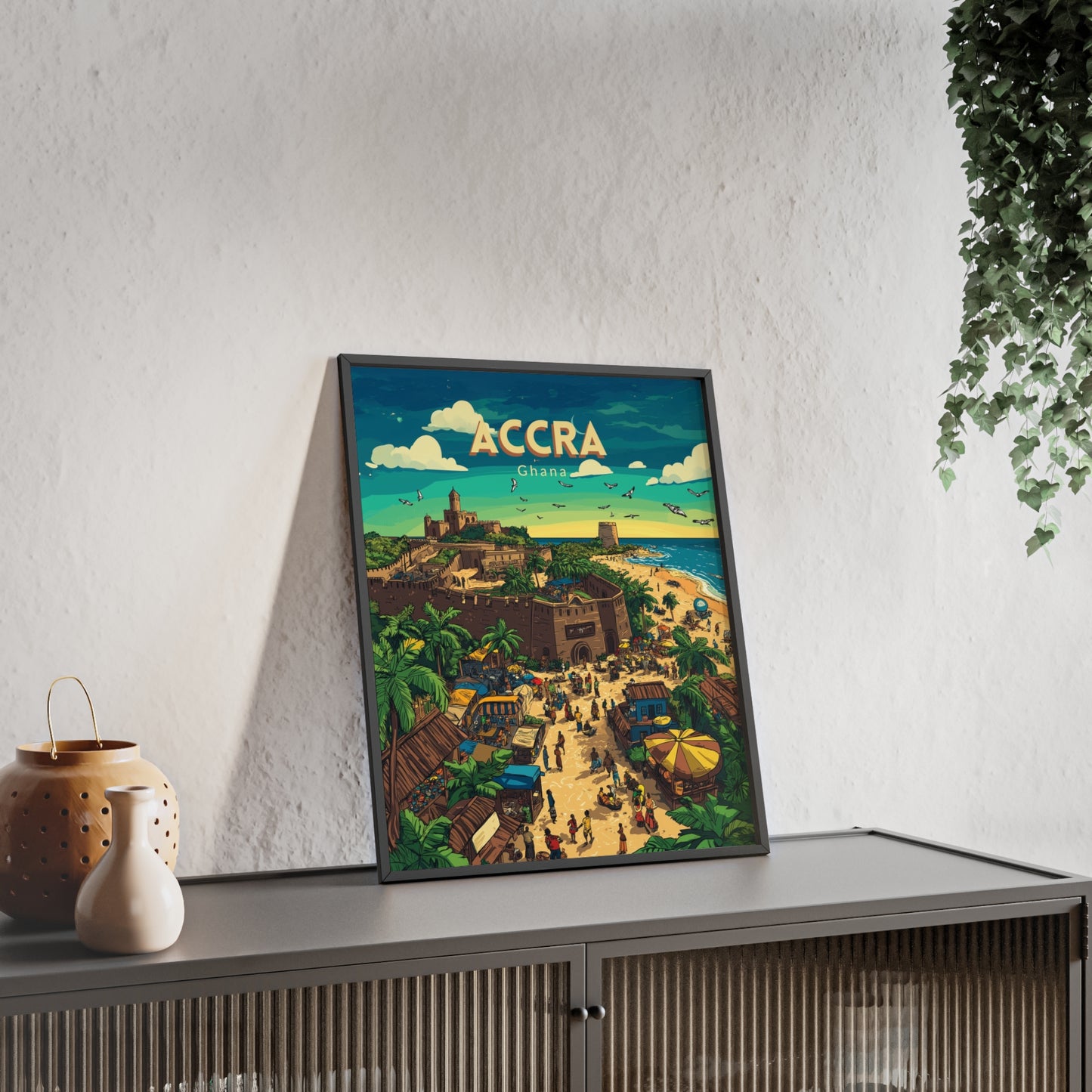 🇬🇭 Accra - Ghana ｜ Poster [FRAMED]