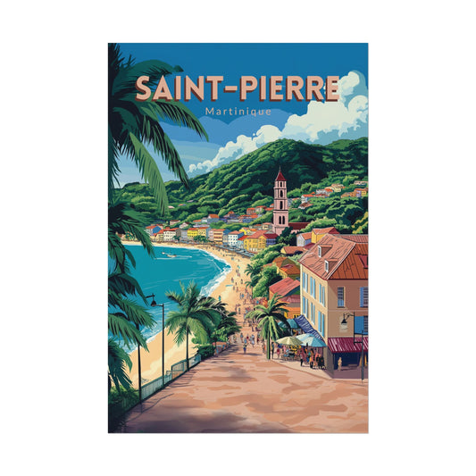 Saint-Pierre, Martinique ｜ Poster