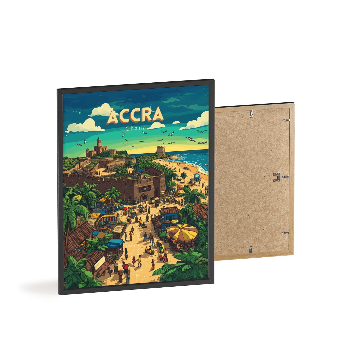🇬🇭 Accra - Ghana ｜ Poster [FRAMED]