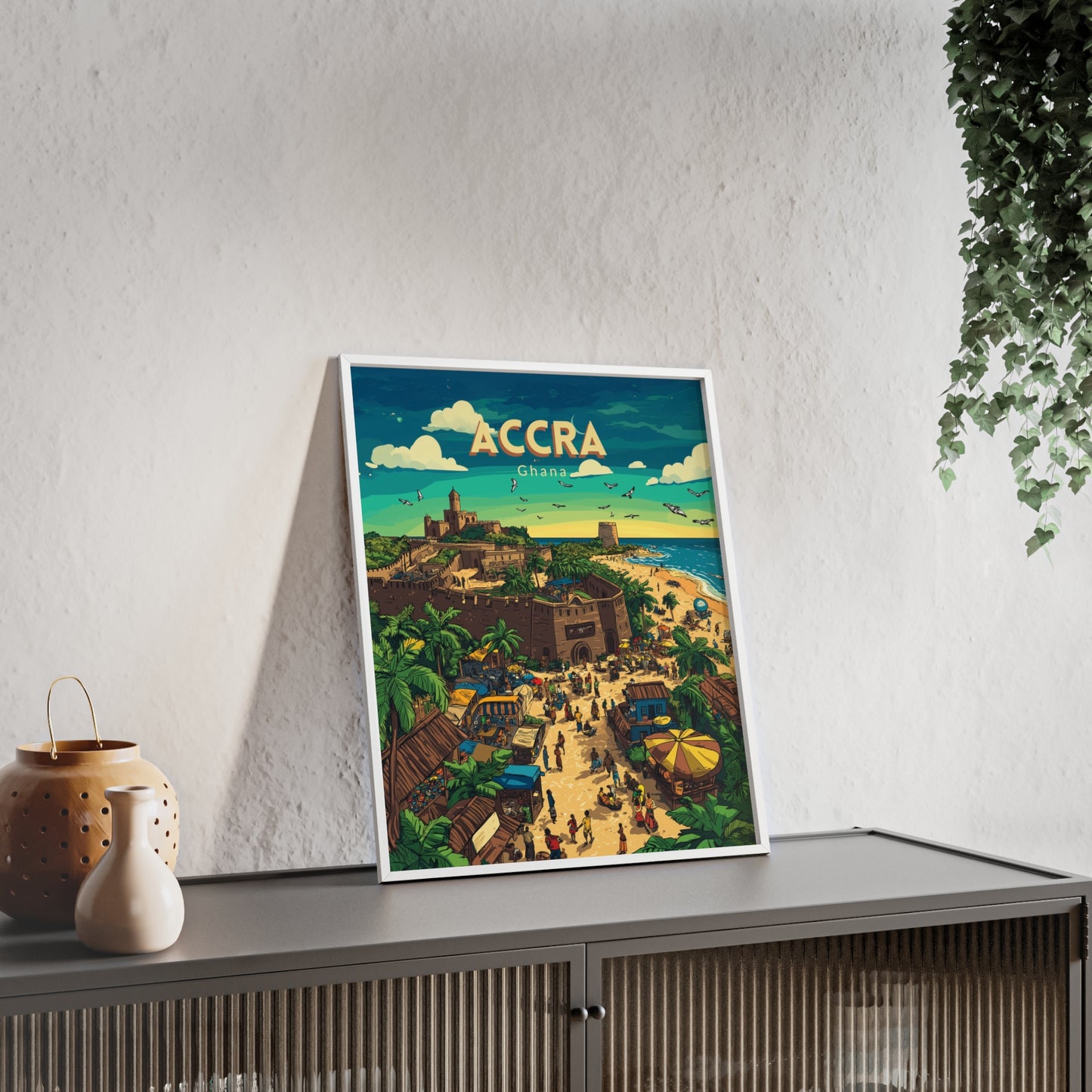 🇬🇭 Accra - Ghana ｜ Poster [FRAMED]
