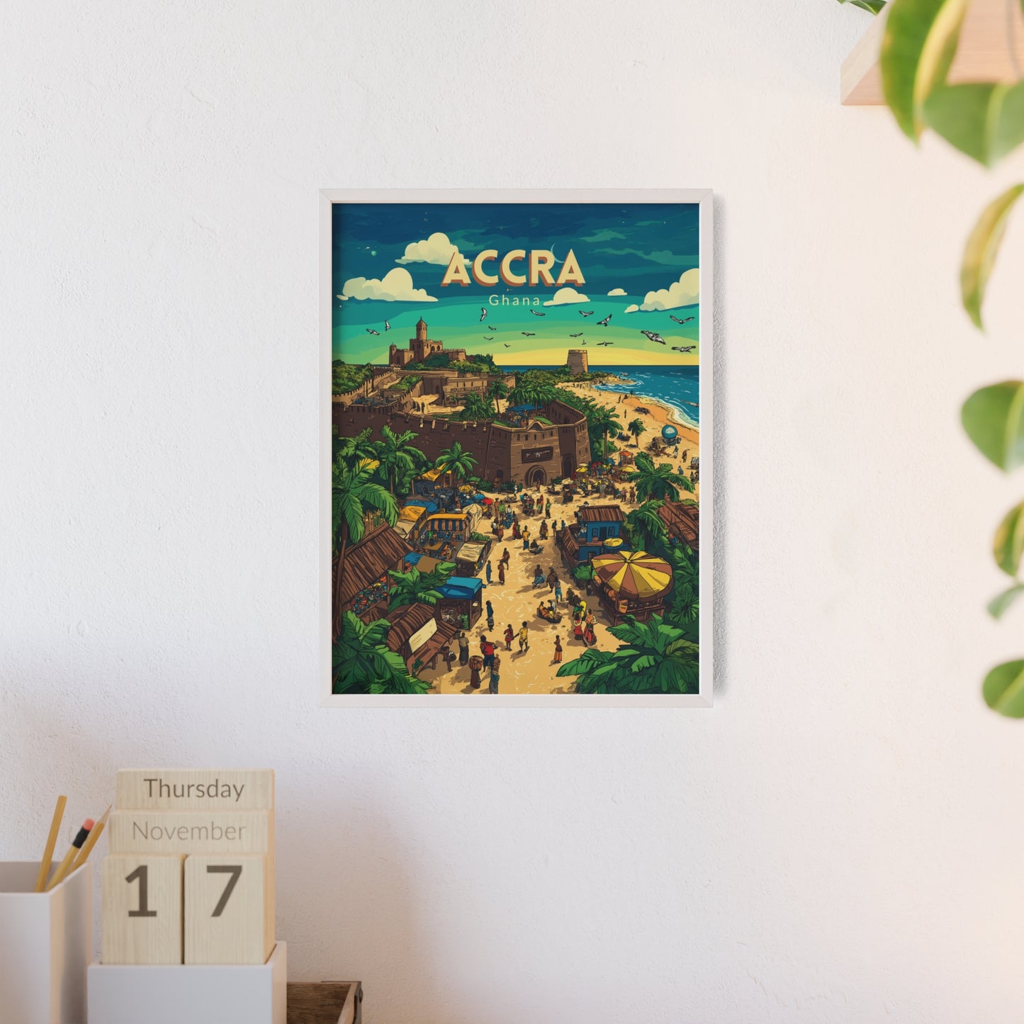 🇬🇭 Accra - Ghana ｜ Poster [FRAMED]