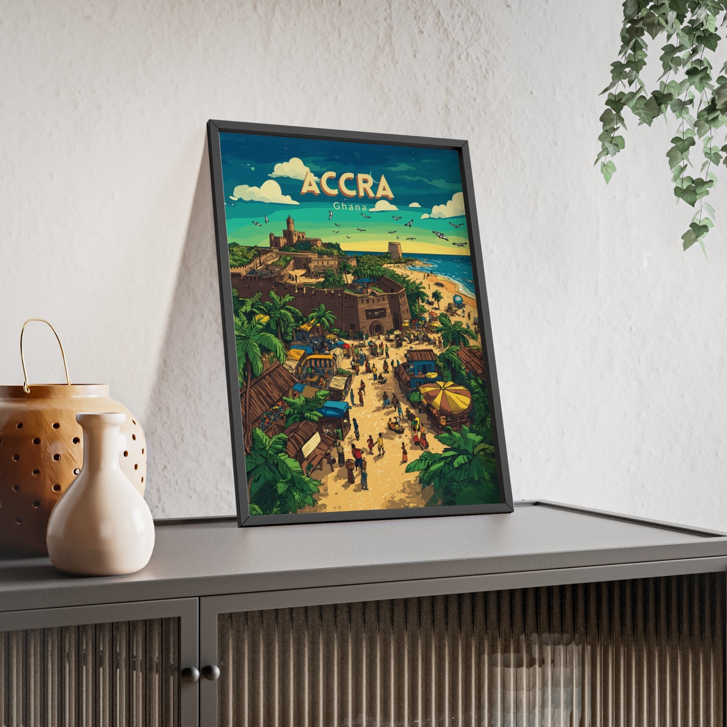🇬🇭 Accra - Ghana ｜ Poster [FRAMED]