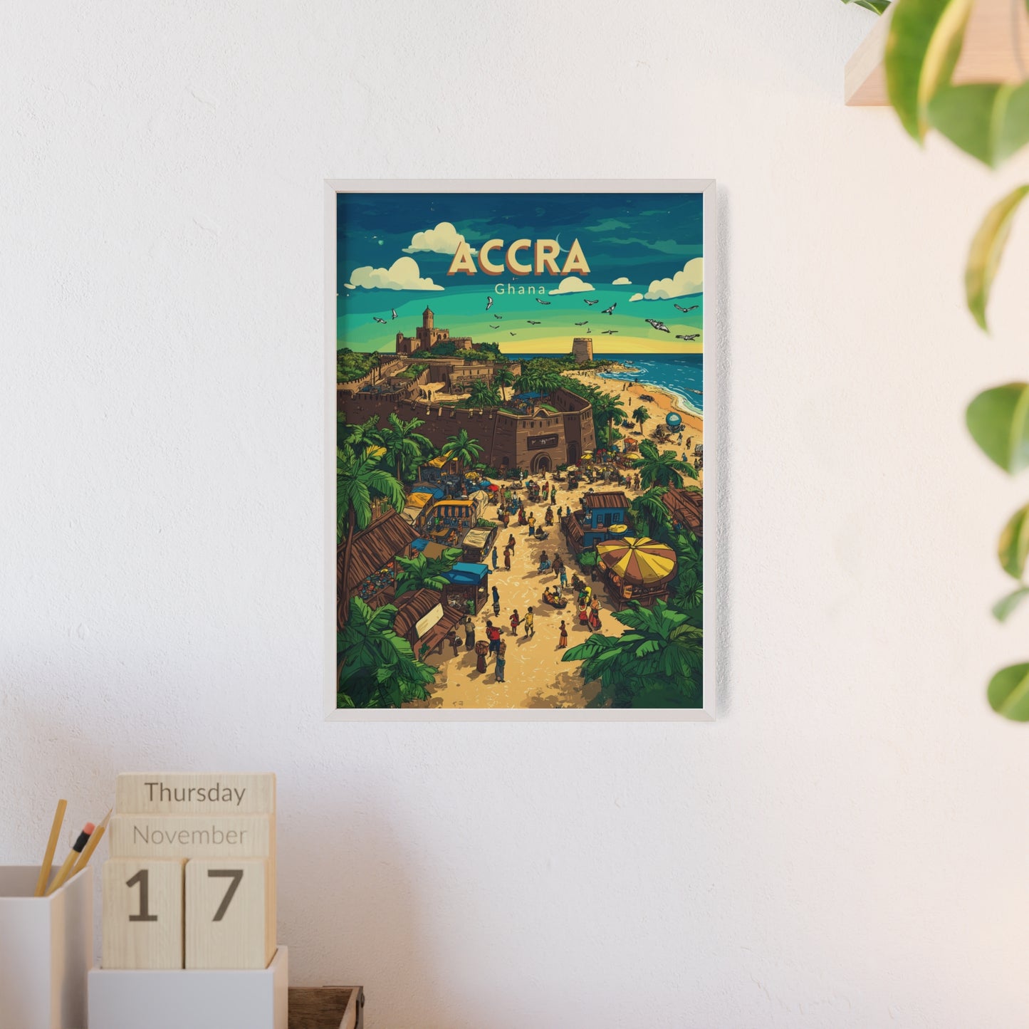 🇬🇭 Accra - Ghana ｜ Poster [FRAMED]