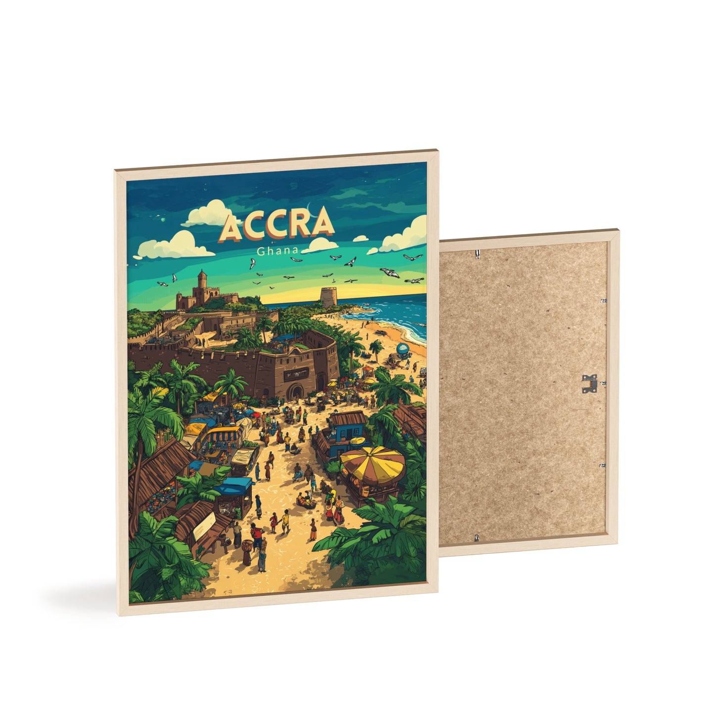 🇬🇭 Accra - Ghana ｜ Poster [FRAMED]