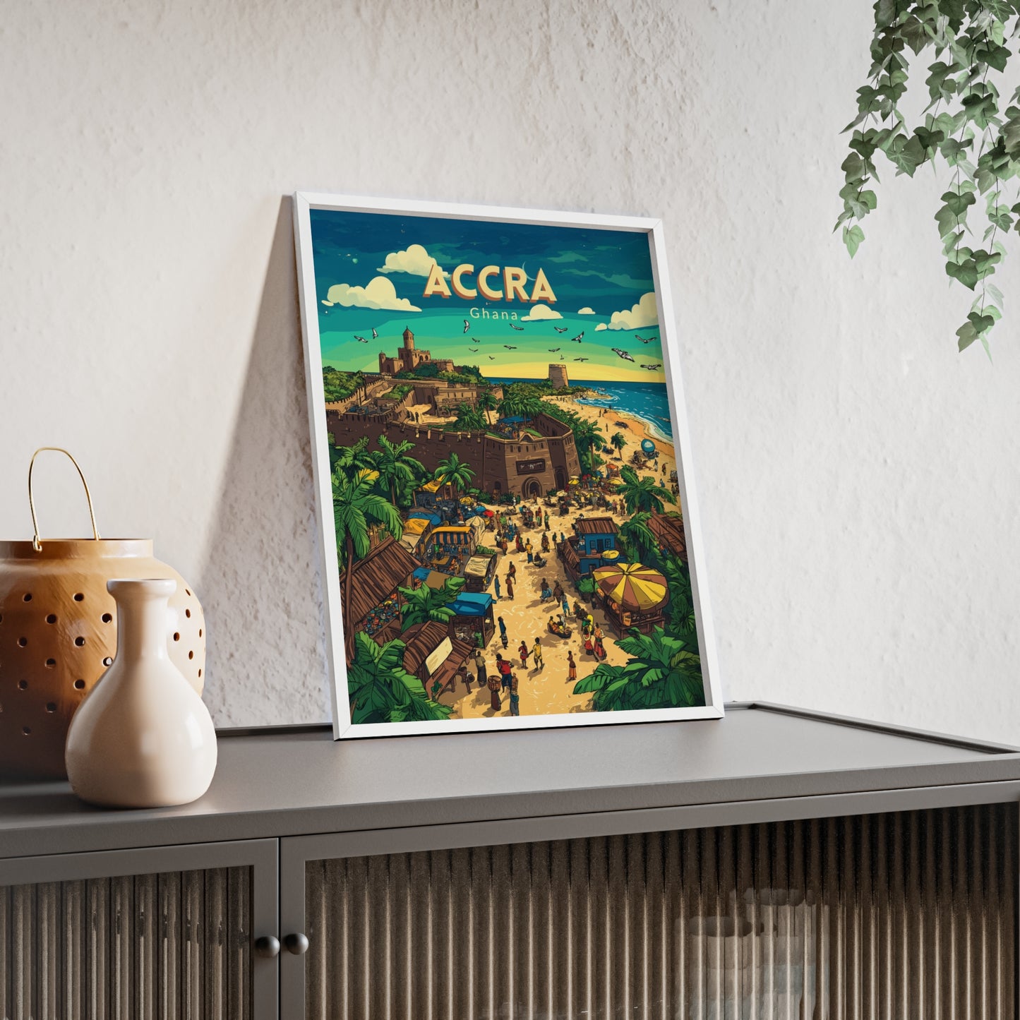 🇬🇭 Accra - Ghana ｜ Poster [FRAMED]