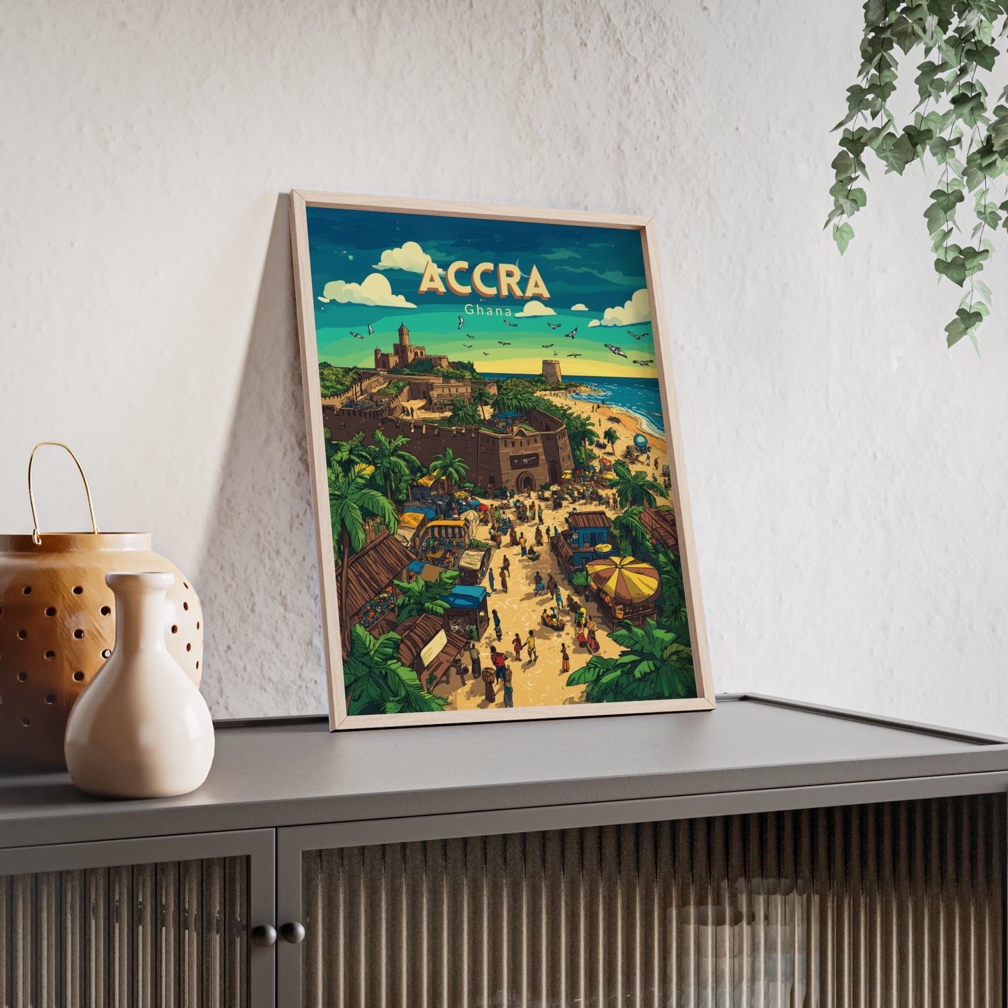 🇬🇭 Accra - Ghana ｜ Poster [FRAMED]