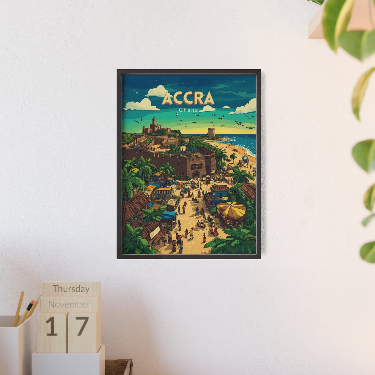 🇬🇭 Accra - Ghana ｜ Poster [FRAMED]