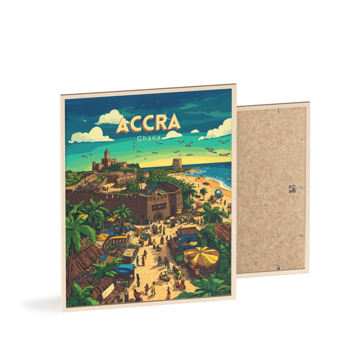 🇬🇭 Accra - Ghana ｜ Poster [FRAMED]