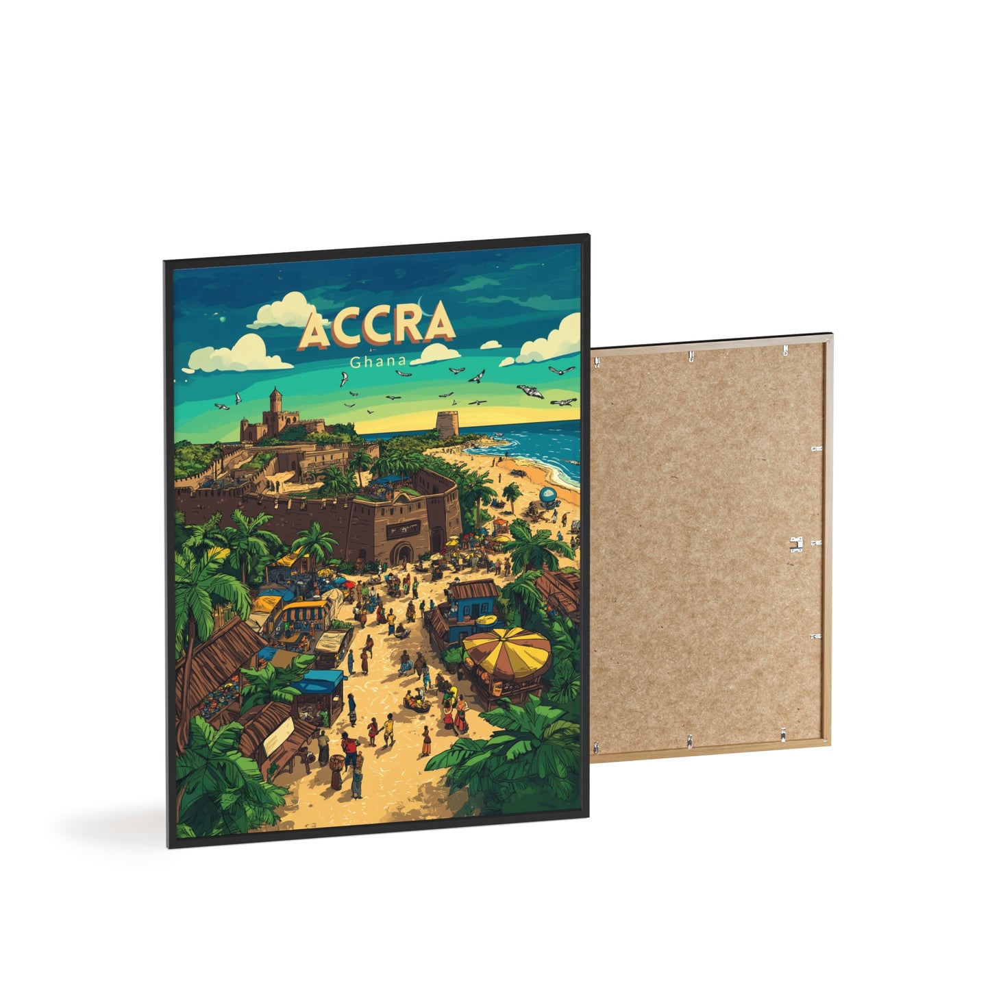 🇬🇭 Accra - Ghana ｜ Poster [FRAMED]