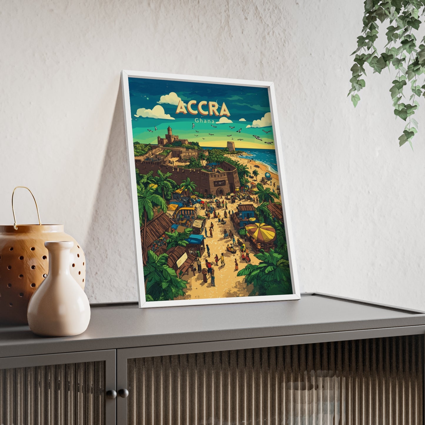 🇬🇭 Accra - Ghana ｜ Poster [FRAMED]