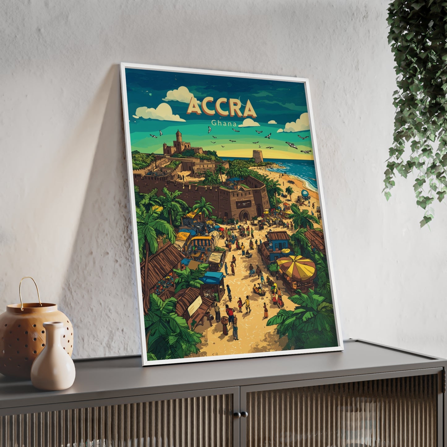 🇬🇭 Accra - Ghana ｜ Poster [FRAMED]
