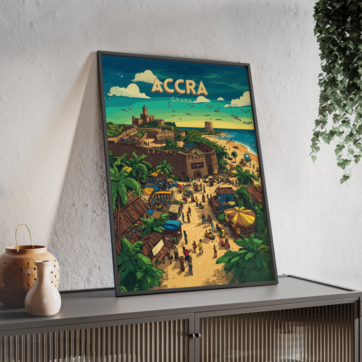 🇬🇭 Accra - Ghana ｜ Poster [FRAMED]